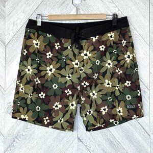 BYLT Coastal Boardshorts Shorts Mens Size 32 Swim Trunks Floral Beach Resort